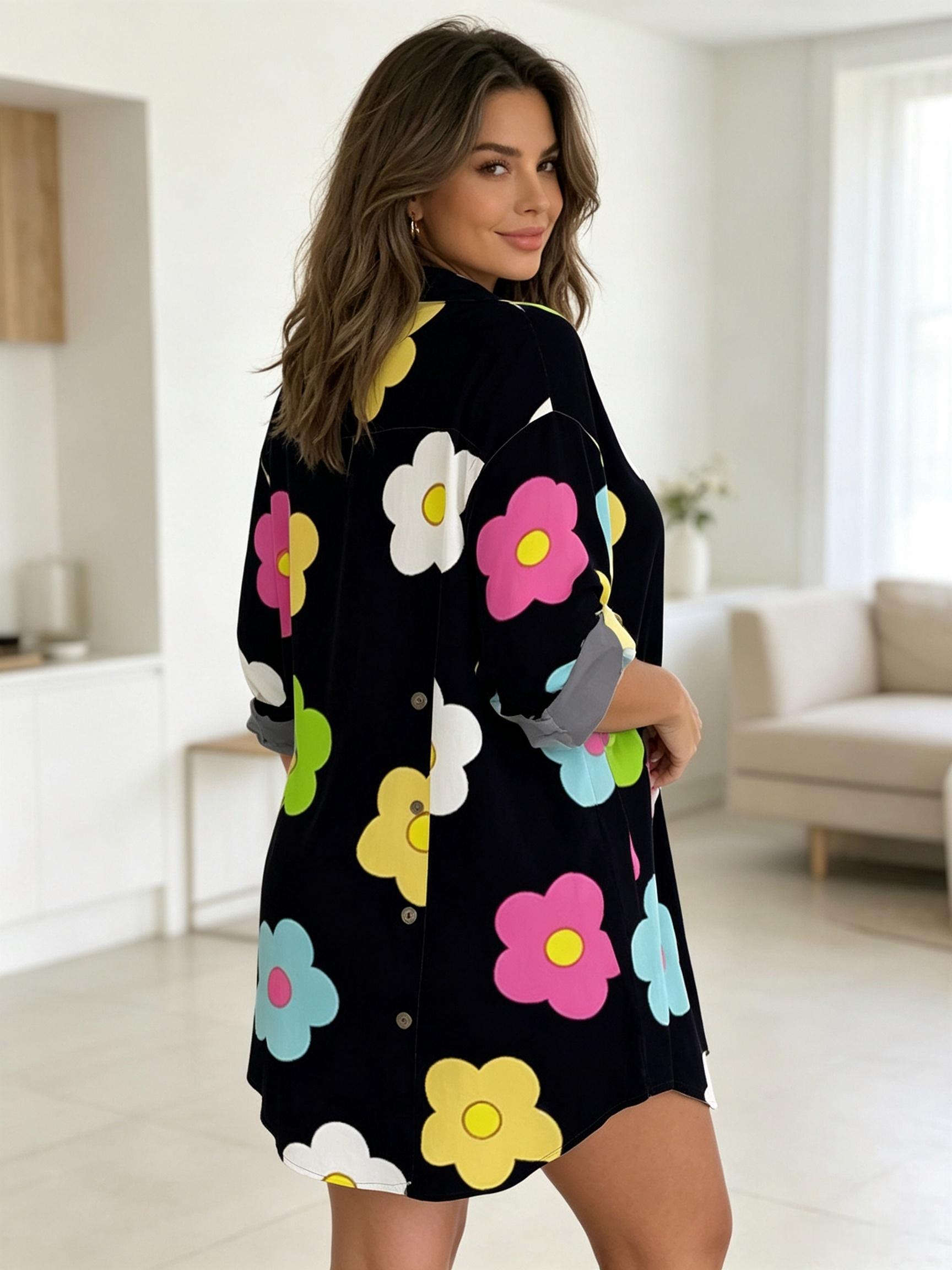Sukienka damska w dużych rozmi – Romper Floral Print recenzja i cena