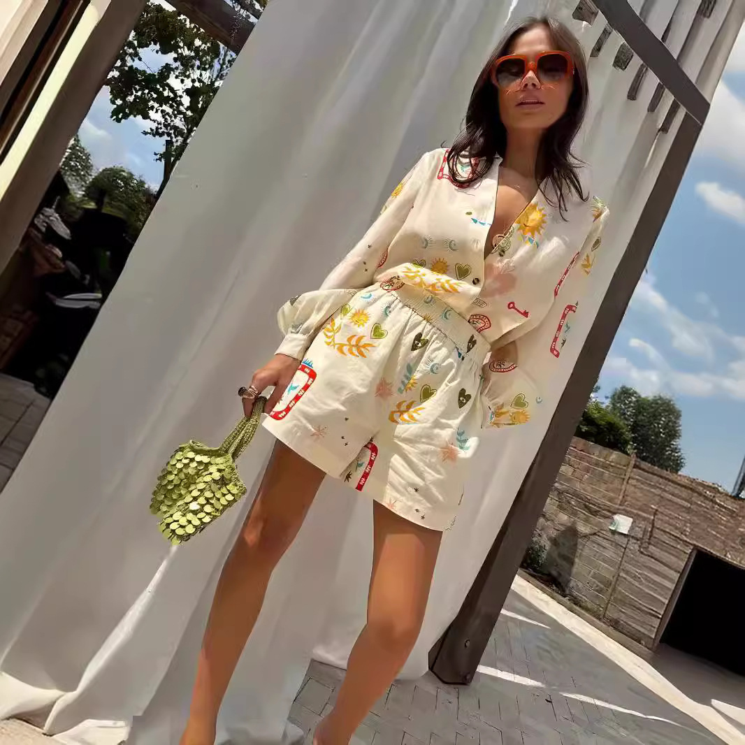 Damskie, codzienne komplety z  – Romper Floral Print recenzja i cena