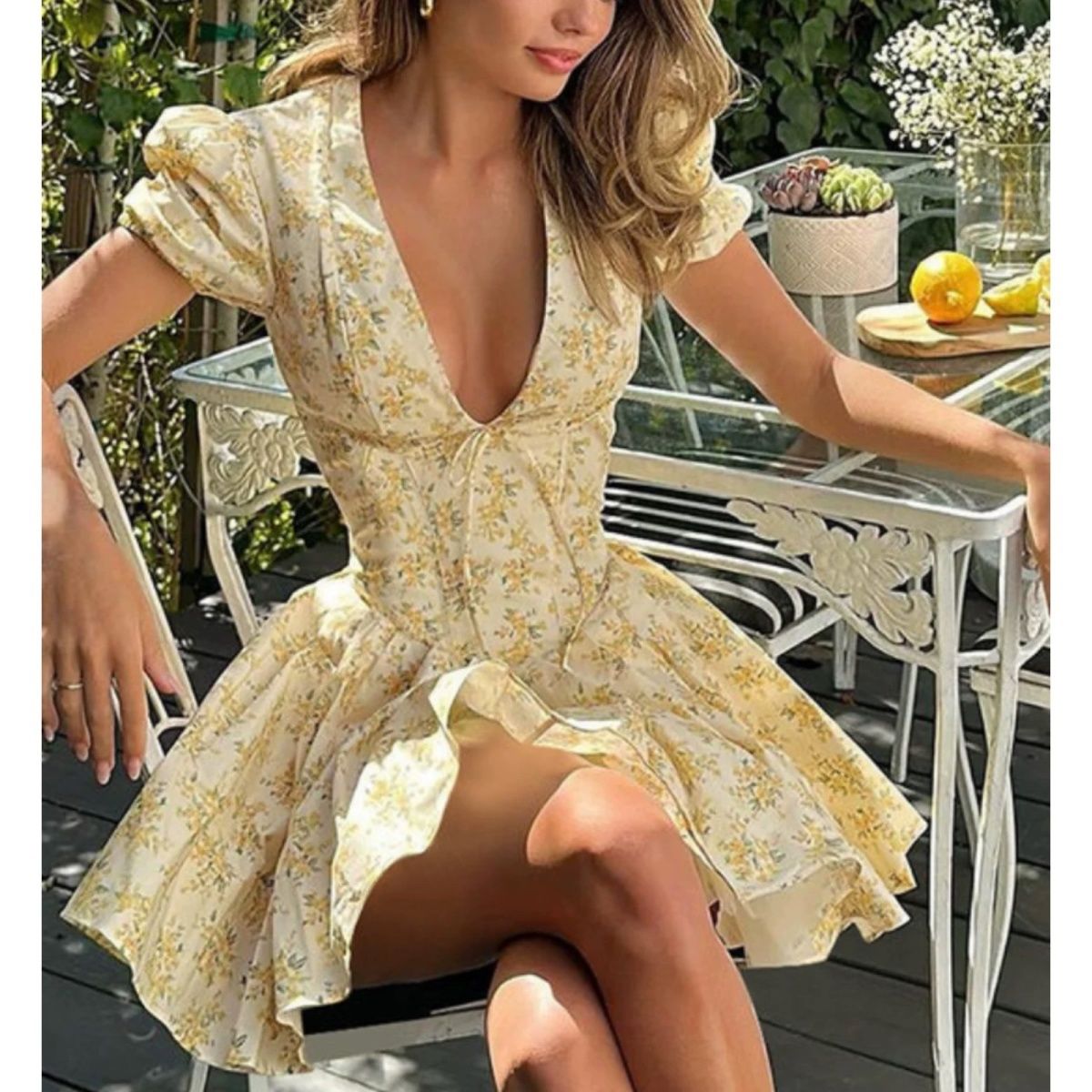 Sukienka w kwiaty francuskie 4 – Romper Floral Print recenzja i cena