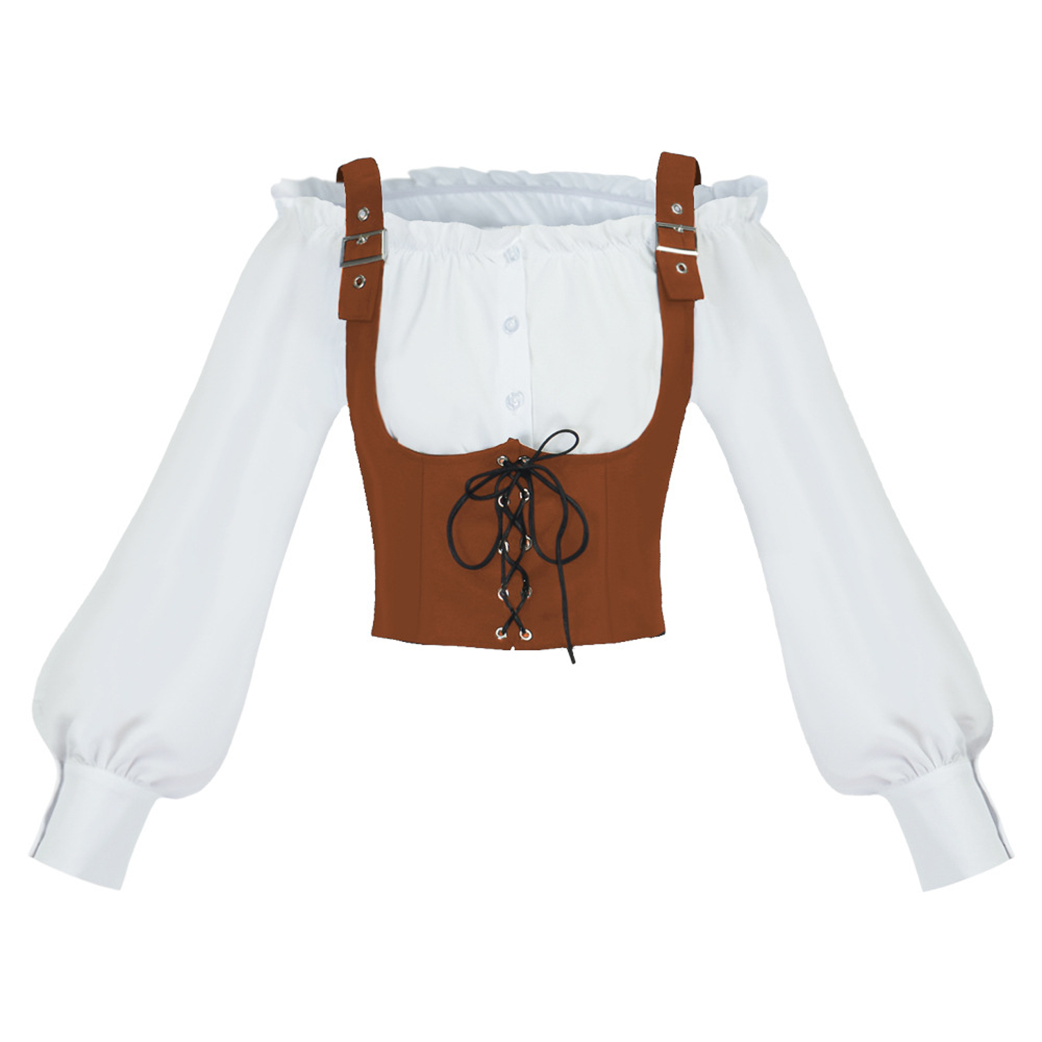 Dwuczęściowy kostium w stylu r – Blouse Off Shoulder recenzja i cena