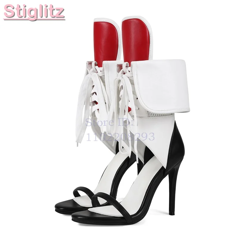 Olivekowe, z paskami, sandały  – Sandal Strappy Heeled recenzja i cena