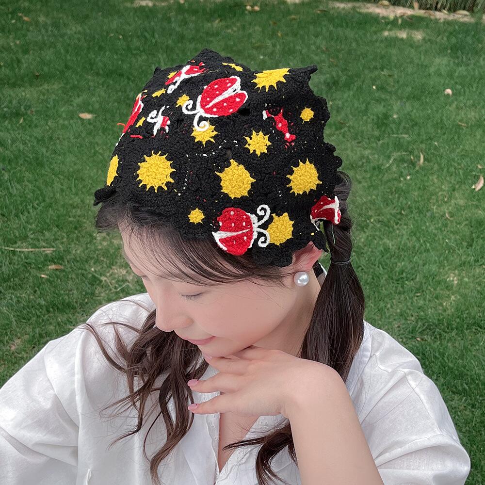 Koreański słodki śliczny ręczn – Headband Summer Knit recenzja i cena